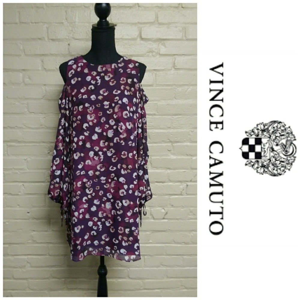 Vince Camuto | NWT Vibrant Cold Shoulder Dress